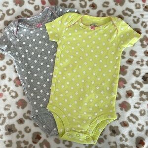 Set of 2, Carters Simple Joys Onesies, size 3-6 months